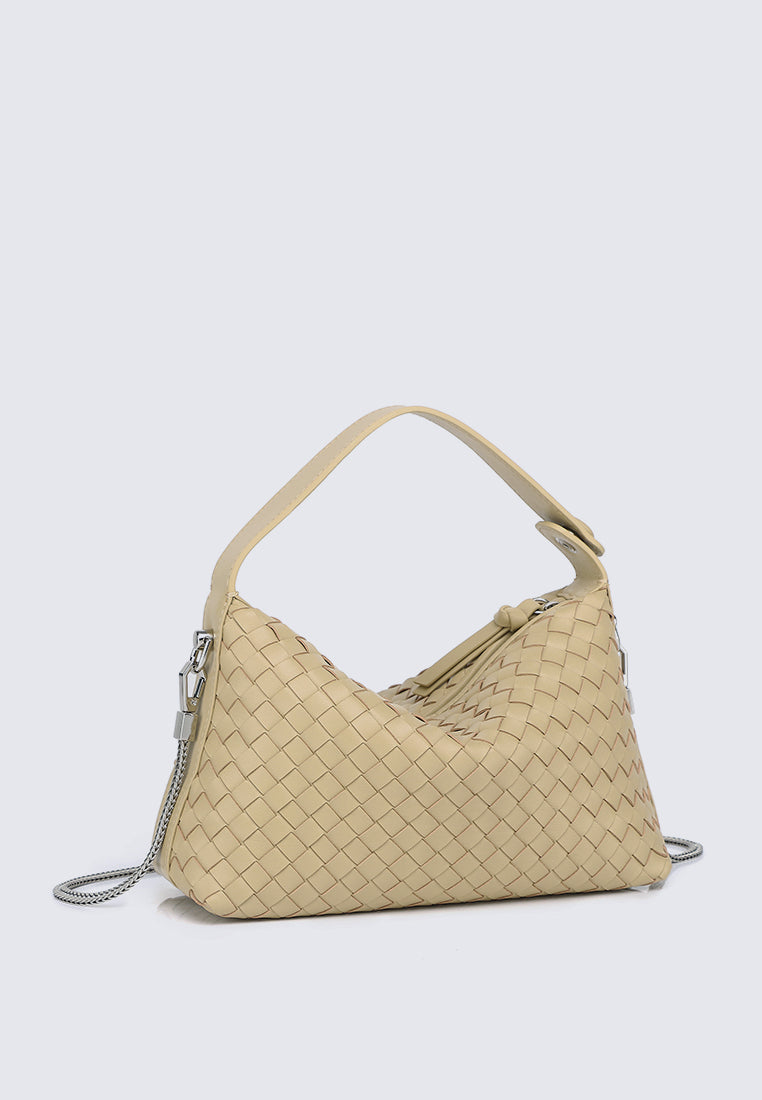 JACLYN Genuine Leather Top Handle / Sling Bag - SAND