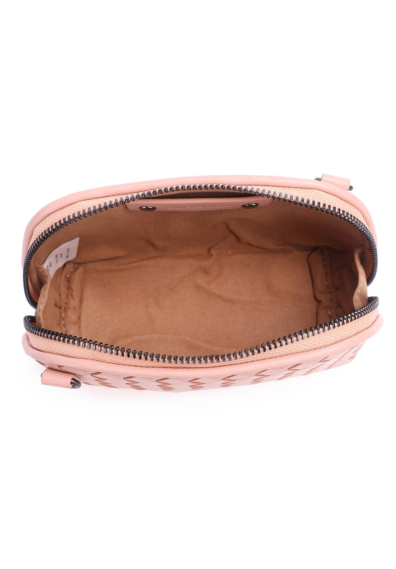 JENNAmini Genuine Leather Pouch / Sling Bag - PALE PINK