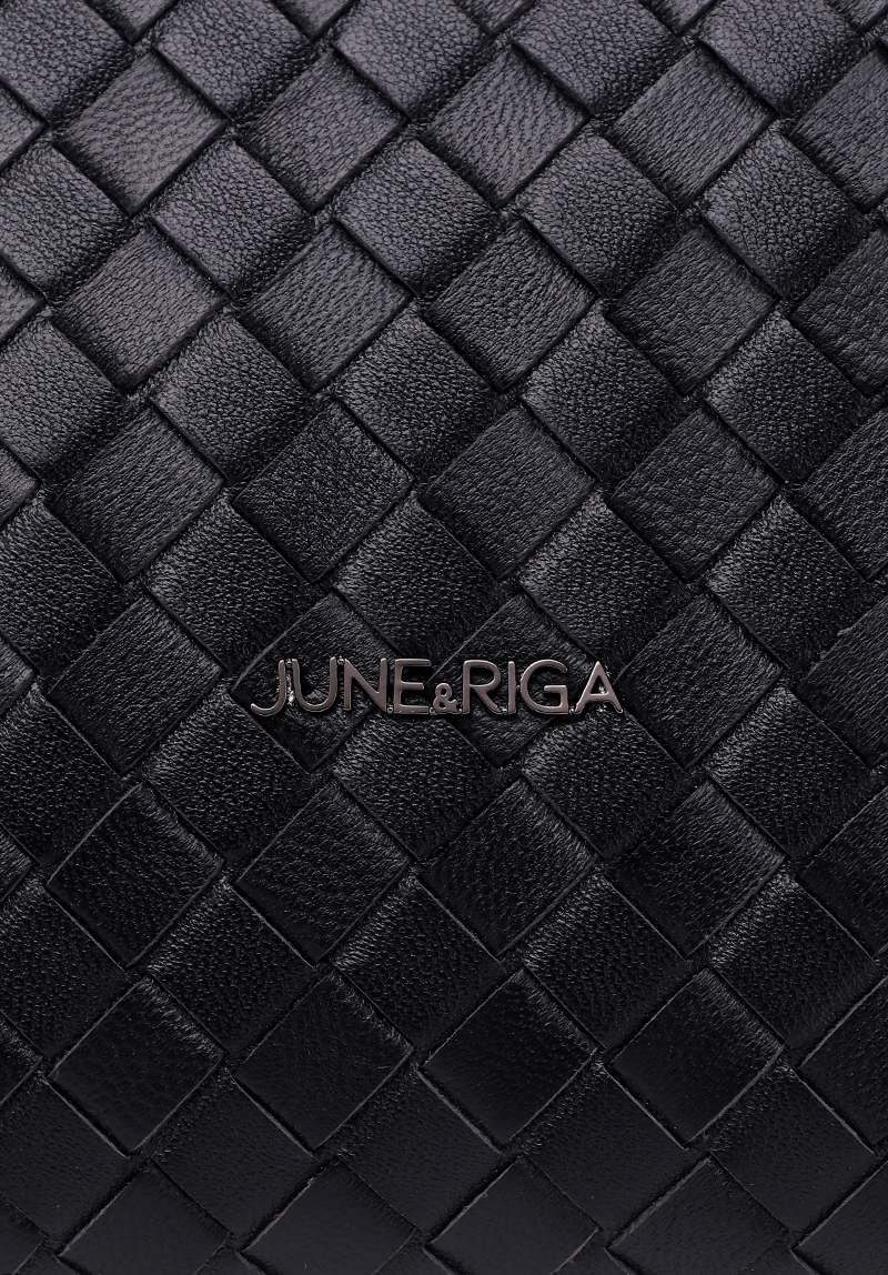JUDE Genuine Leather Clutch / Sling Bag - BLACK