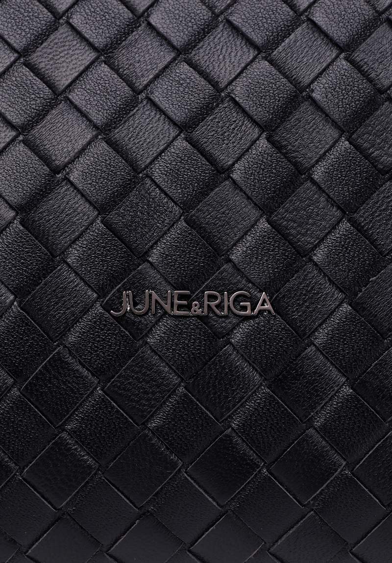JUDE Genuine Leather Clutch / Sling Bag - BLACK