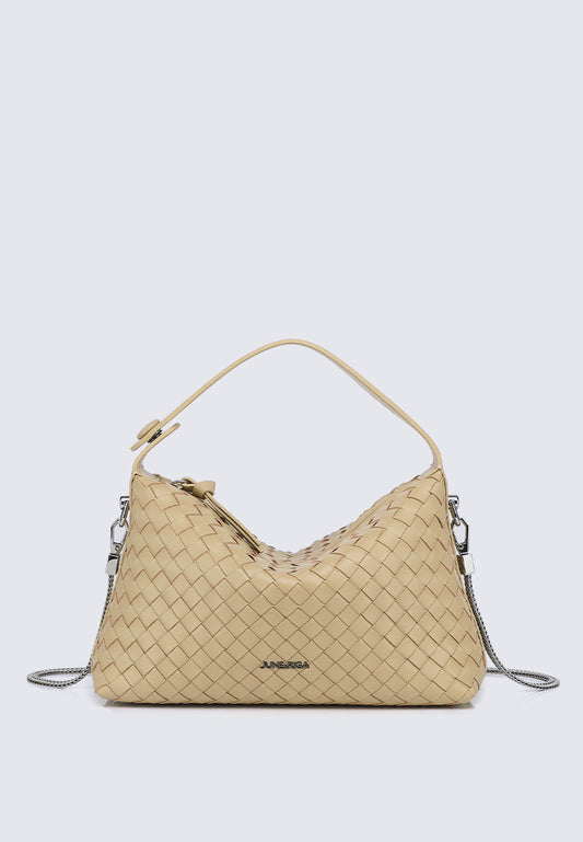 JACLYN Genuine Leather Top Handle / Sling Bag - SAND