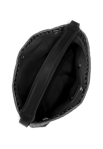 JULIA Genuine Leather Tote / Slingbag - BLACK