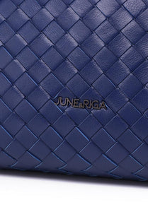 JENNA Genuine Leather Pouch / Sling Bag - NAVY BLUE