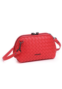 JENNAmini Genuine Leather Pouch / Sling Bag - CERISE PINK