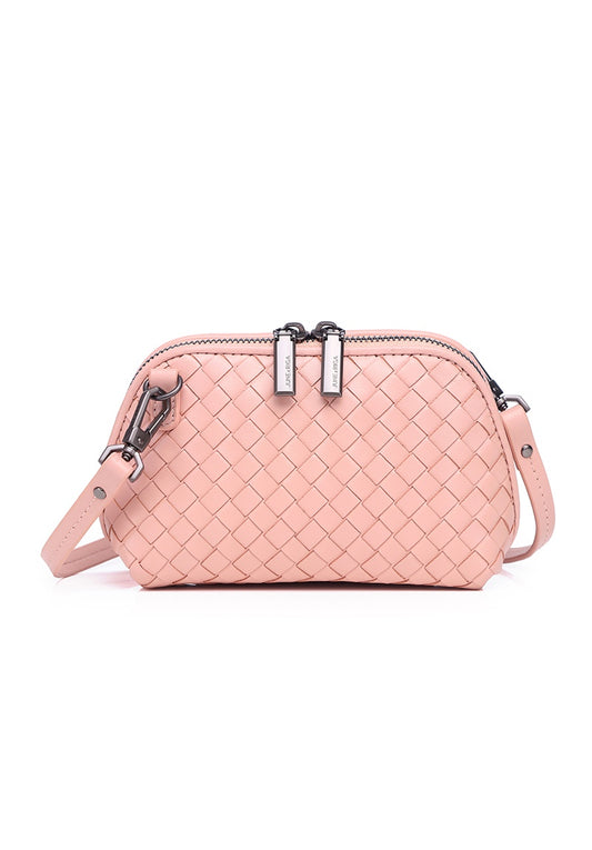 JENNAmini Genuine Leather Pouch / Sling Bag - PALE PINK