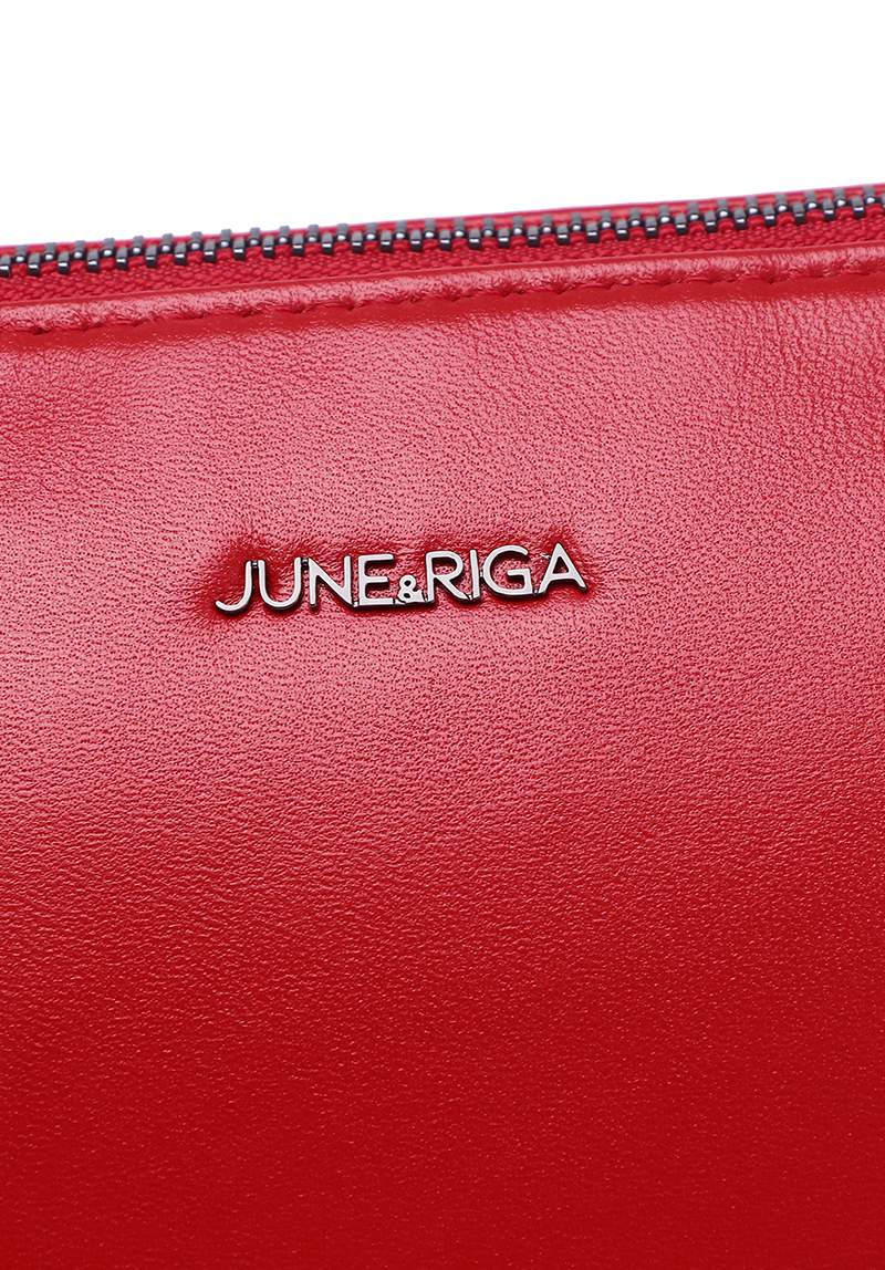 JIN B. Genuine Leather Shoulder / Sling Bag - CRIMSON RED