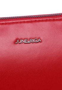 JIN B. Genuine Leather Shoulder / Sling Bag - CRIMSON RED