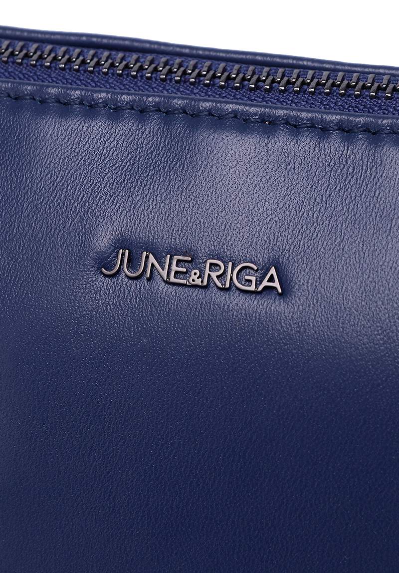 JIN B. Genuine Leather Shoulder / Sling Bag - NAVY BLUE
