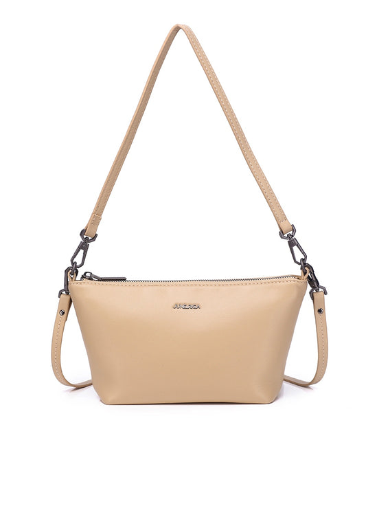 JIN B. Genuine Leather Shoulder / Sling Bag - SAND