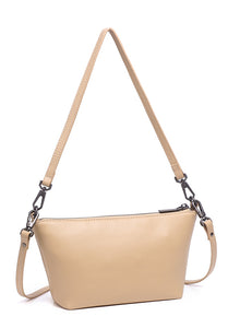 JIN B. Genuine Leather Shoulder / Sling Bag - SAND