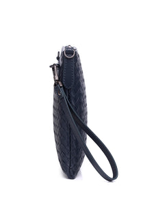 JUDE Genuine Leather Clutch / Sling Bag - SPACE BLUE