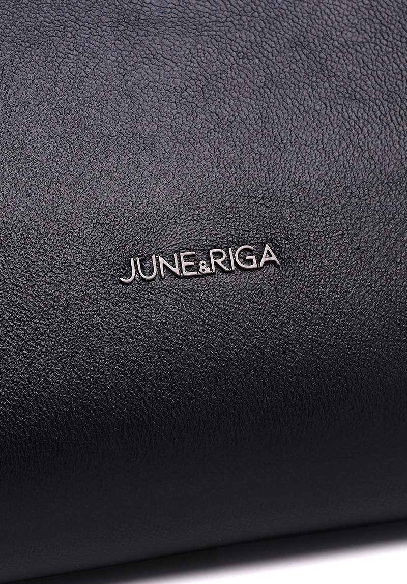 JUDE B. Genuine Lambskin Leather Clutch / Sling Bag - BLACK