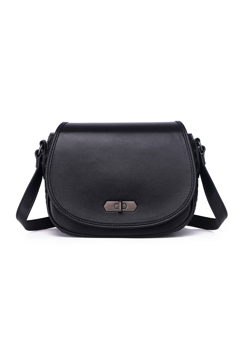 JULES Genuine Sling / Shoulder Bag - BLACK
