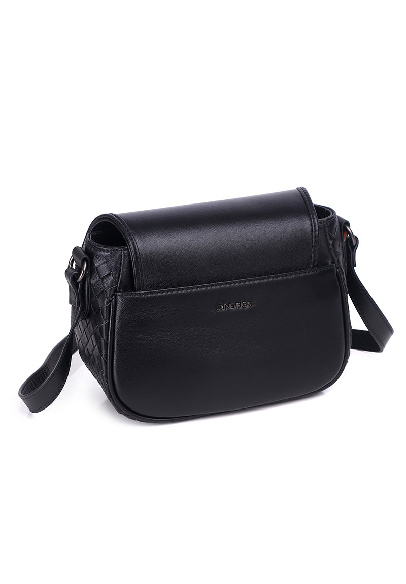 JULES Genuine Sling / Shoulder Bag - BLACK