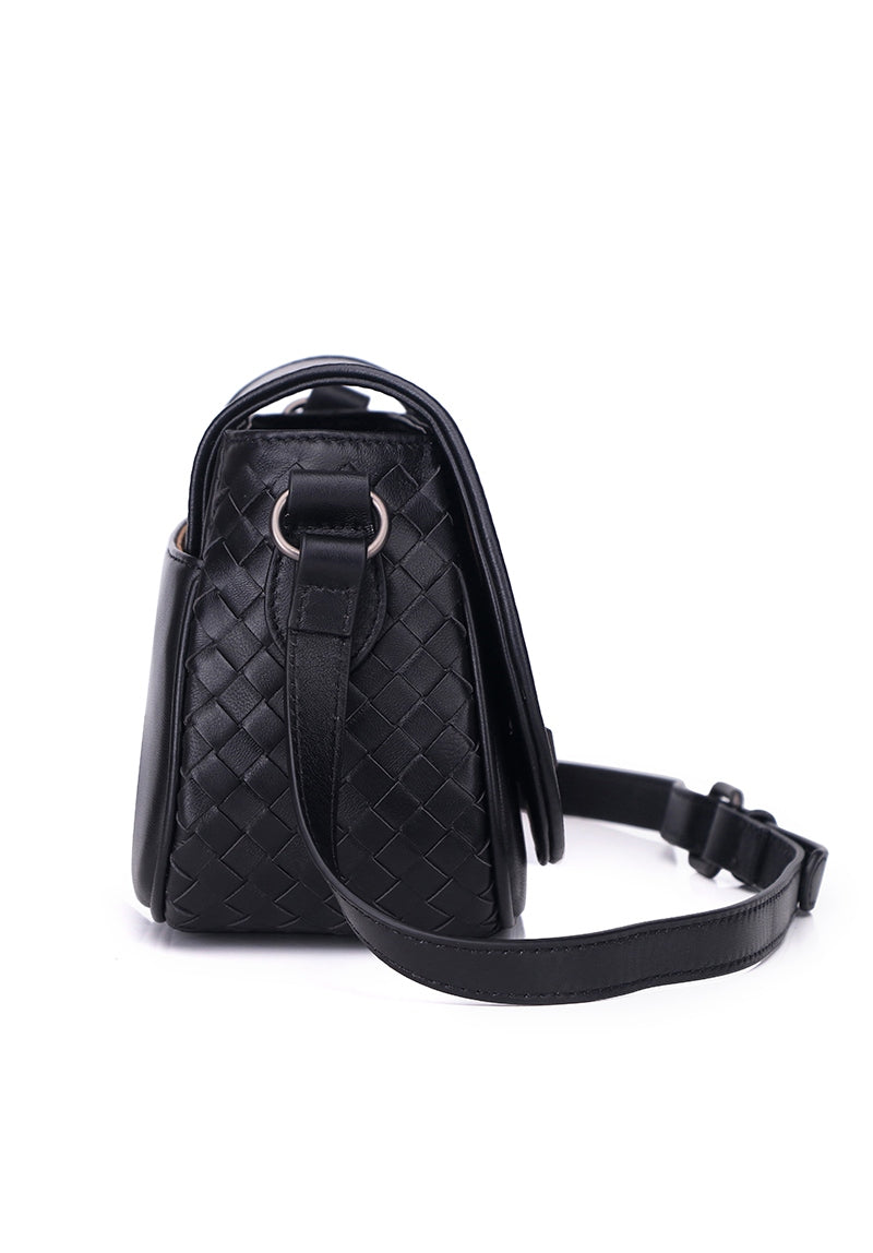 JULES Genuine Sling / Shoulder Bag - BLACK