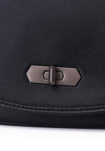 JULES Genuine Sling / Shoulder Bag - BLACK