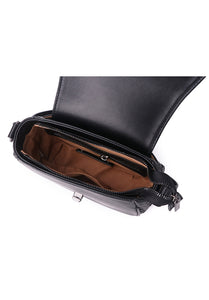 JULES Genuine Sling / Shoulder Bag - BLACK