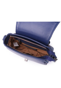 JULES Genuine Sling / Shoulder Bag - NAVY BLUE