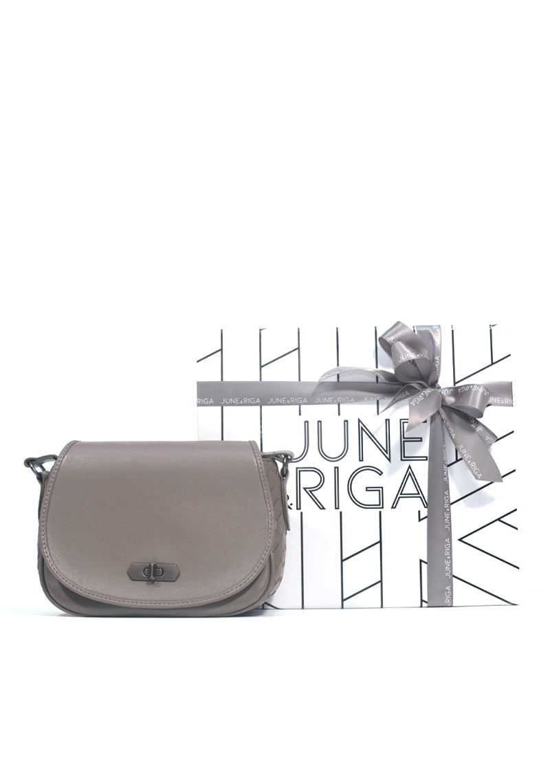JULES Genuine Sling / Shoulder Bag - SLATE GREY